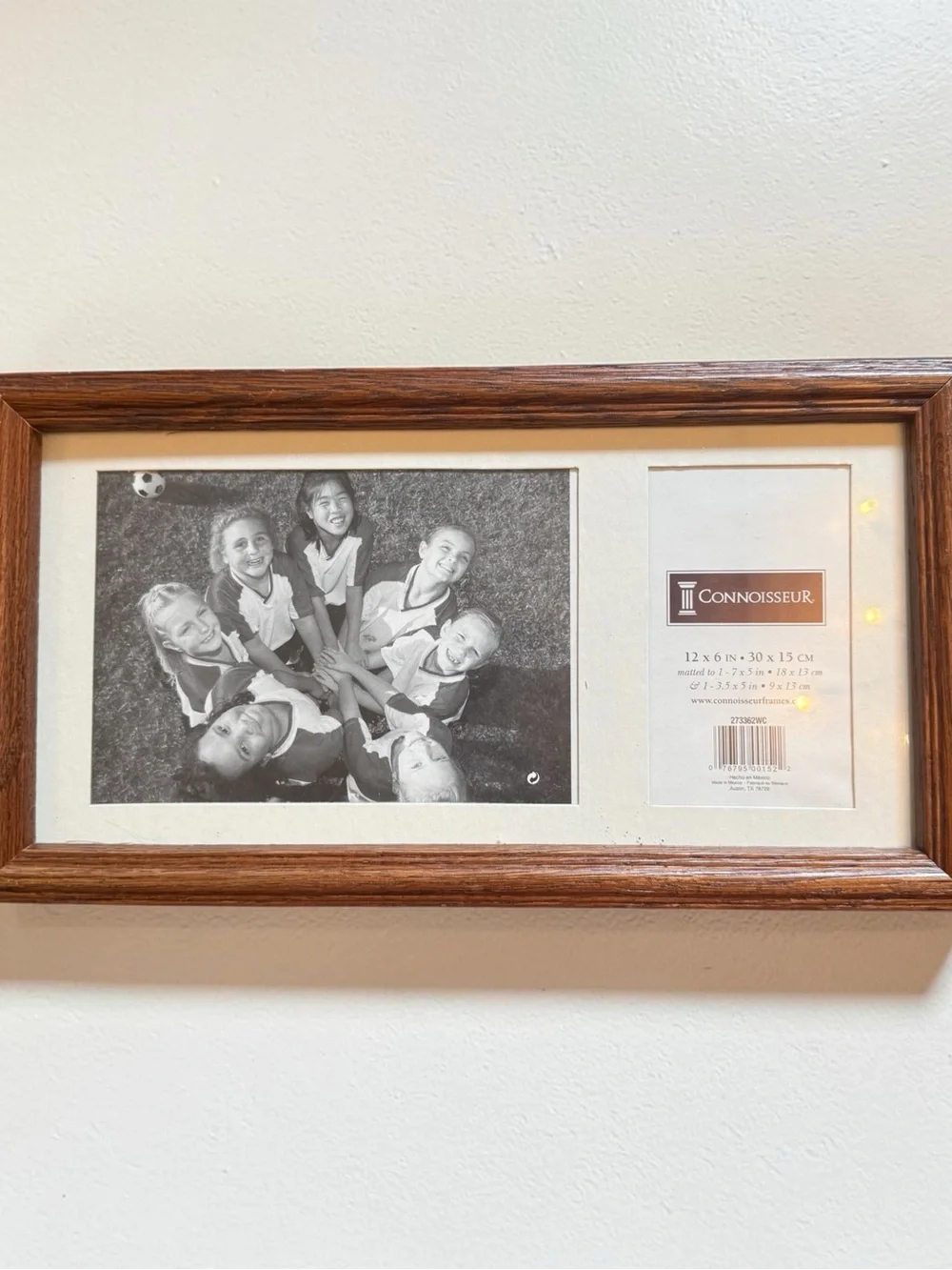 Pair of Connoisseur Wooden Matted Sports Class Picture Frames 12x6”